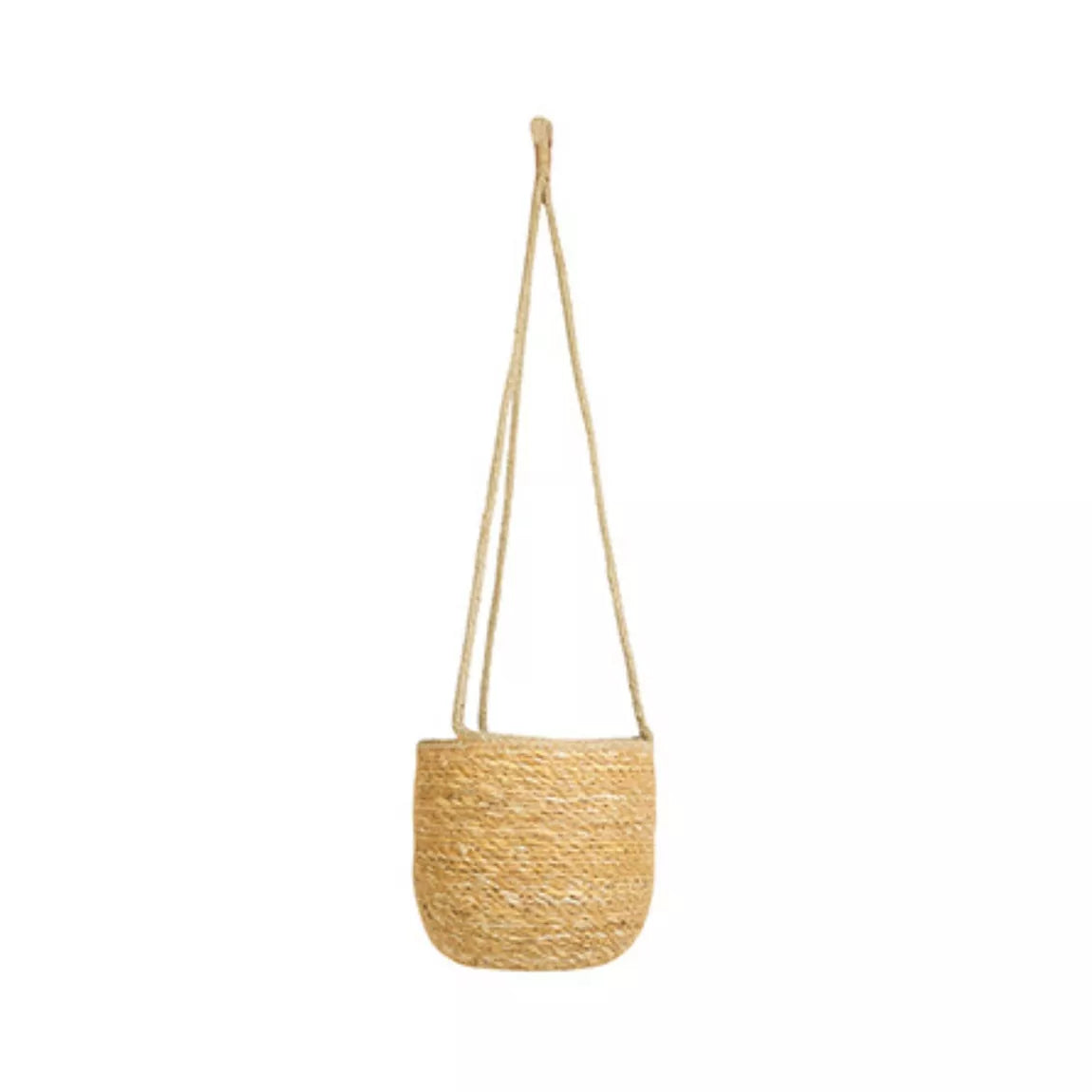 Natural Woven Hanging Basket 19cm