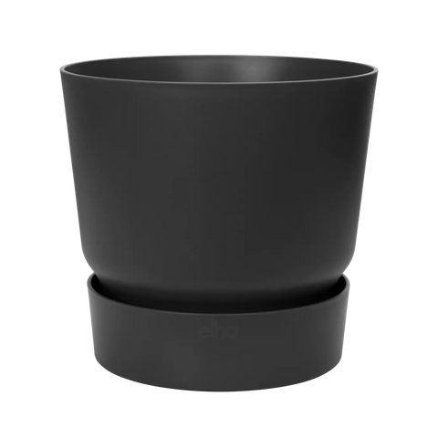 Greenville Round Plant Pot Black 25cm