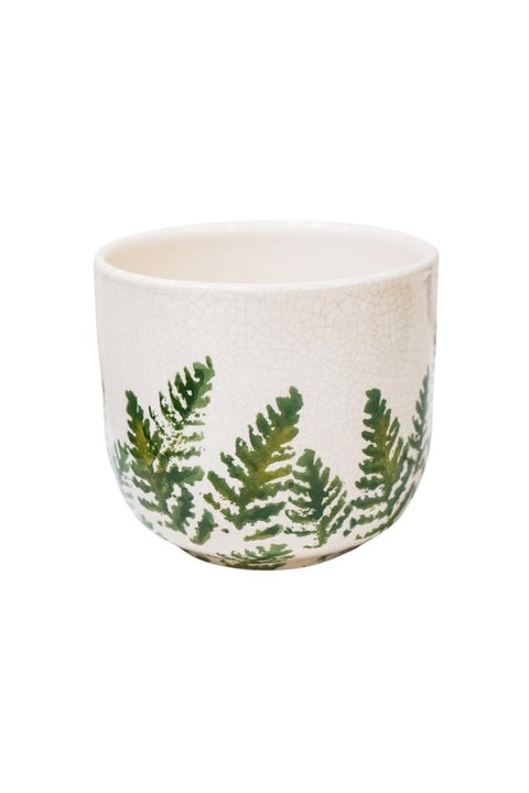 Veneto Printed Fern Planter 16cm