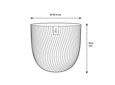 Sereh Round Mushroom Plant Pot 30cm